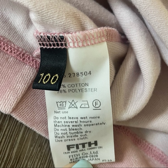 Trico Field Fith Fine Method Pink Bubble Sleeve Dress Sz 4 velour - Picture 5 of 5